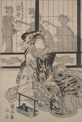 Kumesaburo Iwai als Geisha Yugiri