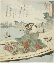 Oteiroku, aus der Serie "Modische Frauen als die hundertacht Helden des Wasserufers (Fuzoku onna Suikoden, ippyakuhachinin no uchi)"