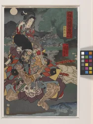 Rokuyosai Kuniyoshi Jiman; Shakku