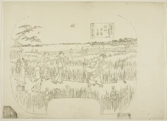 Schlüsselblock für einen Druck aus der Serie "Toto meisho" (Berühmte Ansichten der östlichen Hauptstadt)