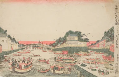 Kühler Wind unter der Eitai-Brücke in Fukagawa
