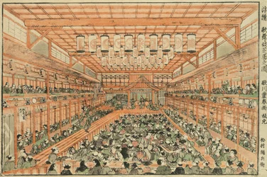 Perspektivisches Bild eines Kabuki-Theaters