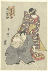 Schauspieler Segawa Michisaburo I und Bando Mitsugoro III