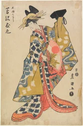 Der Schauspieler Yoshizawa Yūshi als Ōiso no Tora