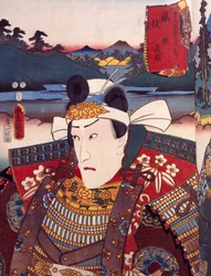 Porträt eines Kabuki-Theaterschauspielers