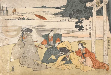 Schatzkammer der treuen Gefolgsleute (Chūshingura), 12 Akte: Prolog [Prüfung der Helme]