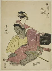 Der zwölfte Monat (Goku getsu), aus der Serie "Modische zwölf Monate (Furyu junikagetsu)"