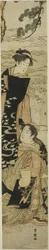 Die Schwestern Matsukaze und Murasame an den Ufern von Suma