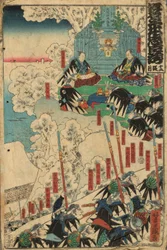 Akt 12, aus der Serie "Das Lagerhaus der treuen Vasallen (Kanadehon Chushingura)"
