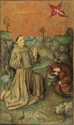 Der heilige Franziskus empfängt die Stigmata, spätes 15. Jahrhundert