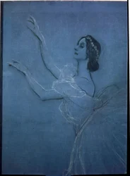 Die Ballerina Anna Pavlova im Ballett 