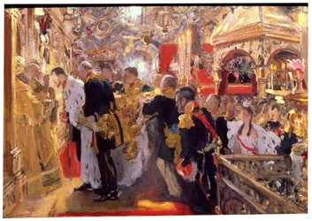 Die Krönung von Kaiser Nikolaus II. in der Mariä-Entschlafens-Kathedrale