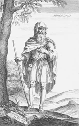 Ein britischer Druide von Stonehenge von William Stukeley