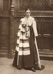 Der Herzog von York in Roben des House of Lords, 1920