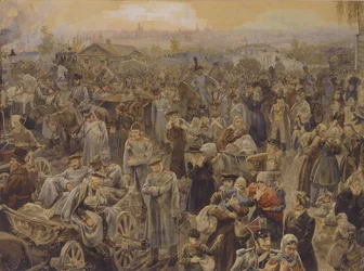 Der Rückzug der russischen Truppen aus Moskau im Jahr 1812, 1907