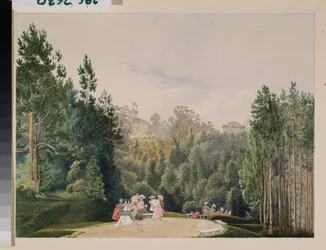 Szene in einem Park