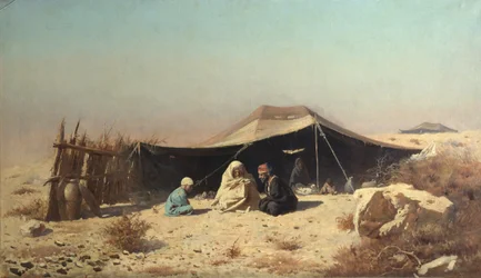 Araber in der Wüste. Koranstudie