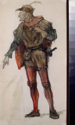 Kostümentwurf für die Oper "Faust" von Charles Gounod
