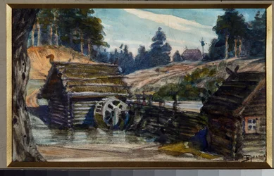 Bühnenbild für die Oper Rusalka von Alexandre Dargomyzhsky