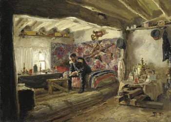 Das Hauptquartier des Rushchuk-Regiments von Rushchuk Tsesarevich Alexander Alexandrovich in Brestovets
