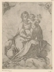 Maria mit Kind und Rose