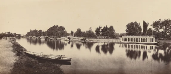 Lastkähne in Oxford, 1862