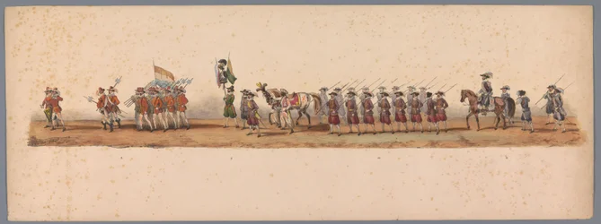 Historischer Umzug zum zweiten Jahrhundertfest der Universität Utrecht, 1836 (Platte 3)