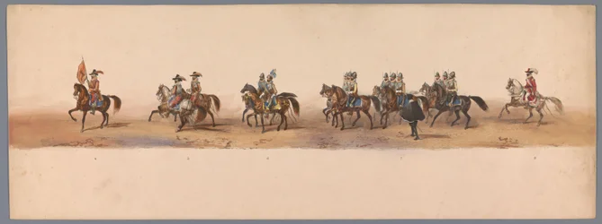 Historischer Umzug zum zweihundertjährigen Jubiläum der Universität Utrecht, 1836