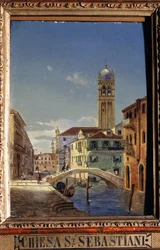 Ansicht von Venedig: Die Kirche San Sebastiano