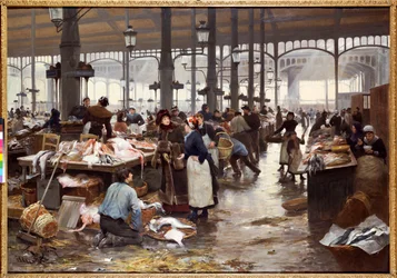 Die Fischhalle auf dem Zentralmarkt