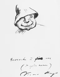 Gavroche im Alter von fünf Jahren, Zeichnung von Victor Hugo