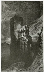 La Tourgue - Illustration aus Quatre Vingt Treize, 19. Jahrhundert