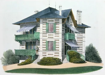 Ein Haus in Etretat, Illustration aus 