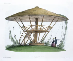 Robinsons Sonnenschirm, Parc de la Motte, Bourgogne, aus 