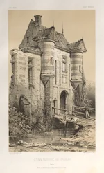 Architektur Pittoresque oder Denkmäler des 15. und 16. Jahrhunderts: Schlösser Frankreichs des 15. und 16. Jahrhunderts: Pl. 23, Kommende von Launay (Yonne)