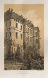 Architektur Pittoresque oder Denkmäler des 15. und 16. Jahrhunderts: Schlösser Frankreichs des 15. und 16. Jahrhunderts: Pl. 35, Schloss von Mello (Oise)