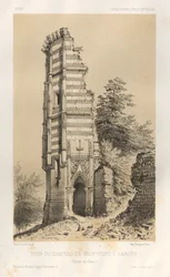 ...Pl.3, Turm des Schlosses Montfort-l