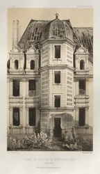 Ruinen des Schlosses Mont-Saint-Jean Saône et Loire, 1860