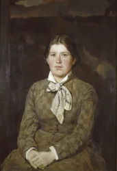 Porträt von Alexandra Vladimirovna Vasnetsova, der Frau des Künstlers, 1878