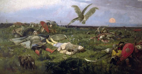 Das Schlachtfeld des Fürsten Igor im Kampf mit den Kiptschaken, 1880