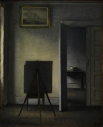 Interieur mit der Staffelei des Künstlers, 1910