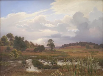 Landschaft nahe dem Wald Nordskoven, Jægerspris, Seeland