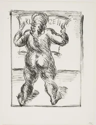 Stehende Frau von hinten