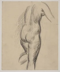 Stehendes weibliches Modell