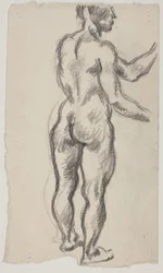 Stehendes Modell, von hinten gesehen