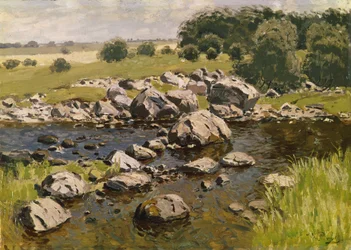Landschaft mit Steinen, um 1910