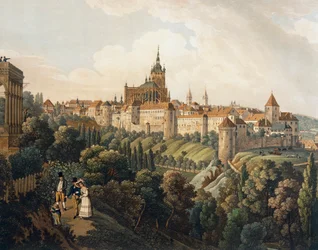 Blick auf Prag vom Belvedere
