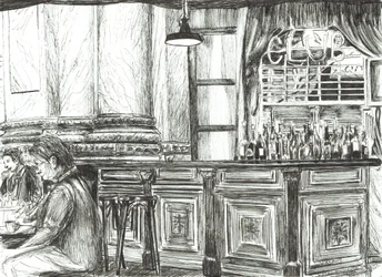 Café an der Royal Exchange, Manchester, 2011