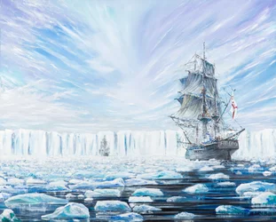 James Clark Ross entdeckt das antarktische Eisschelf Jan 1841, 2016