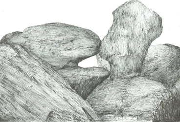 Küssende Felsen auf Kinder Scout, 2007